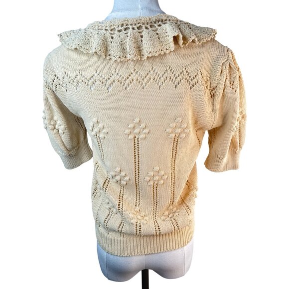 ZARA Medium Dark Beige Vintage Knit Sweater - Picture 2 of 13